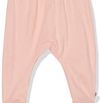 HonestBaby 3-Pack Organic Cotton Footed Harem Pants, Peach Skin Painted Buffalo Check, Preemie