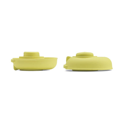 PlanToys® Pastel Green Rubber Convertible Boat Wooden Montessori Water and Sensory Play Toy | Cause & Effect, Imagination and Exploration Activity | Eco Friendly Floating Bath Toy