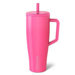 BrüMate Era 40 oz Tumbler with Handle & Straw | 100% Leakproof Insulated Water Bottle Tumbler with Lid & Flexible SoftSip Straw | Made of Stainless Steel | Cup Holder Friendly | 40oz (Onyx Leopard)