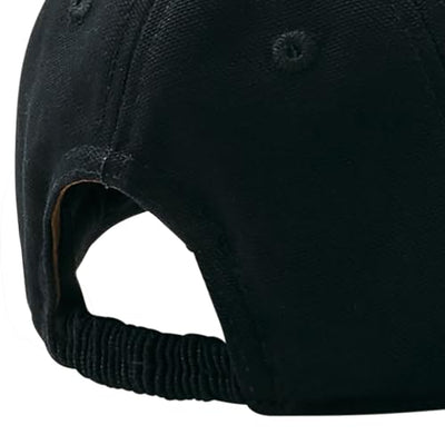 Carhartt Unisex Baby Signature Canvas Baseball Cap Hat, Caviar Black
