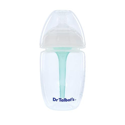 Dr. Talbot's Anti-Colic Bottles - 9 oz - Baby Bottles for Newborn Babies 0+ Months - Self Sterilizing Newborn Bottles with Slow Flow Soft Flex Nipple and Advanced Venting System