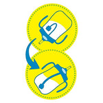 Dr. Brown's Milestones Baby's First Straw Cup, Training Cup with Weighted Straw, 9oz/270mL, Dark Blue/Vintage Yellow, BPA Free, 6m+, 2 Pack