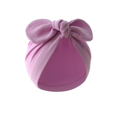QandSweat 0-24 Months Newborn Girls' Hats Cotton Cap Infant Hat Baby Shower (Rabbit Ear 9Pack)