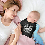 Tstars Straight Outta Mommy Newborn Girl Boy Outfits New Mom Gifts Funny Baby Bodysuit Newborn Black