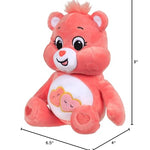 Care Bears 22033 9 Inch Bean Plush Love-A-Lot Bear, Collectable Cute Plush Toy, Cuddly Toys for Children, Soft Toys for Girls and Boys, Cute Teddies Suitable for Girls and Boys Aged 4 Years +