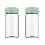 BDICOVE Breastmilk Storage Bottles Collection Bottles, 10oz Wide-Neck Breast Milk Container Compatible for Spectra S1 S2 SG Motif Luna Breast Pumps, Fit for 22oz Breast Milk Cooler & Fridge, 2 Packs