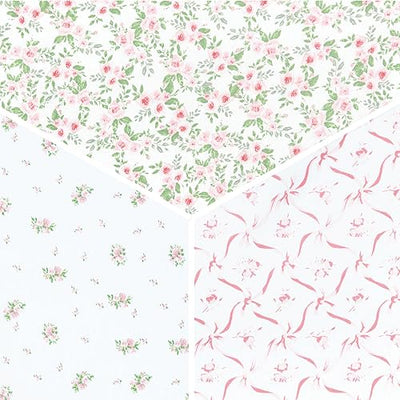 Delta Children Fitted Crib Sheets for Girls and Boys - Crib Sheet for Standard Crib and Toddler Mattresses - 28x52 Inch (Pack of 3), Pink Floral