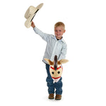 2PCS Inflatable Pony Stick Horse Costume - Halloween/Western Cowboy/Horse Baby Shower Birthday Party Decorations - 37 Inches (Red)
