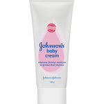 Johnson's Baby Cream tube on a white background