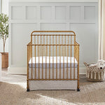 Namesake Winston 4-in-1 Convertible Mini Crib w/Removable Wheels - Converts to Toddler Bed, Daybed & Twin-Size Bed - GREENGUARD Gold Certified - 4 Adjustable Heights - Durable Metal, Easy to Assemble