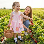 Little Girls Summer Dress Toddler Baby Girl Clothes Floral Sleeveless Square Neck Plaid Dresses Matching Bag Set (Pink, 12-18 Months)