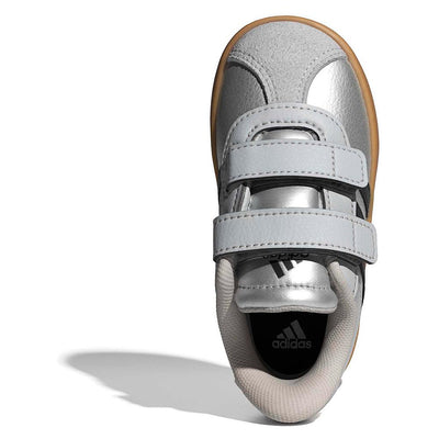 adidas Unisex-Baby VL Court 3.0, Silver Metallic/Black/Solid Grey, 5.5