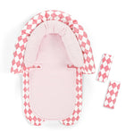 Baby Car Seat Head Support for Newborn, GFU 2 in 1 Infant Car Seat Head Body Support with Strap Pads, Soft Stroller Cushion Pillow Insert for Girls, Fits for Stroller, Swing, Pink Floral