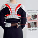 vrbabies Baby Wraps Carrier Newborn to Toddler, Kangaroo Baby Easy Wearing Wrap, Adjustable Soft Baby Holder Front Chest Sling Carriers Perfect Infant Essentials Gifts (Striped Grey, Cotton)