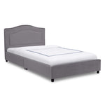 Delta Children Upholstered Twin Bed, Grey