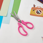 GAIFONGRE 5″ Pink Kids Safety Blunt Tip Scissors, Ages 5-8 & 8-10 for Girls,Rounded Edge & Ergonomic Handles for Small School Student Children Toddler Classroom Cutting Paper,Home DIY (Pink Violet)