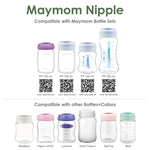 Maymom Silicone Nipple Medium Flow, 4pc