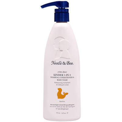 Noodle & Boo Kinder 1-in-1 Shampoo, Conditioner & Body Wash bottle on a white background
