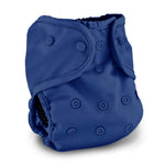 Blue cloth diaper on a white background