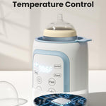Grownsy Bottle Warmer, 8-in-1 Fast Baby Milk Warmer with Timer for Breastmilk or Formula, Accurate Temperature Control, Multifunctional Baby Bottle Warmers for All Bottles- Blue