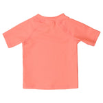 RUGGEDBUTTS® Baby/Toddler Boys Short Sleeve Rash Guard - Coral, 3T