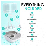 Lil' Jumbl 2-in-1 Baby Bottle Sterilizer & Warmer – Time-Saving Sterilizer & Dryer for Baby Bottles, Pacifiers, Pump Parts & Essentials – Features Precise Temperature Control Bottle Warmer
