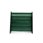 Humble Crew 4-Tier Kids Bookshelf, Camo Wood/Green - Premium Book Shelf for Kids Rooms with Four Deep Pockets - Toddler Sling Book Rack with Deep Sleeves, Nursery Bookcase Organizer