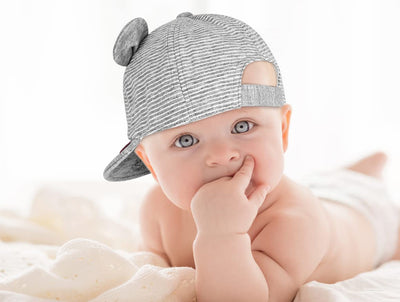 Sun Hat for Baby Boy Girl, Soft Cotton Hat for Baby Toddler, Kids Baseball Caps for Little boy Girl Spring Summer Sun hat (3-12 Months, Navy)
