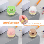 Cute Pencil Sharpeners Set of 4 - Manual Handheld Sharpeners for Kids, Students, Classroom, Fun Novelty School Stationery, Office Supplies (Style 2)
