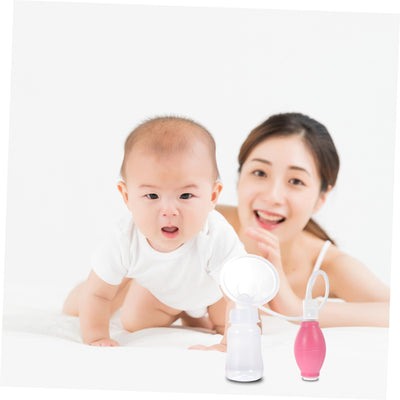 IWOWHERO Portable Manual Breast Pump Ergonomic Handheld Breast Milk Suction Pump with Detachable Design Made of Safe PP and Silicone Easy One-Hand Operation for Breastfeeding Moms The Go