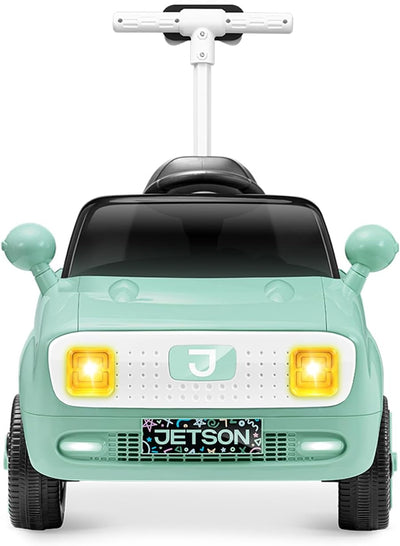 Jetson Mako Kids Electric Motor Assist Push Car, 3 Modes: Push, Drive or Remote Control, Top Speed of 3 mph, Seatbelt, Headlights, Recommended Ages: 2-4 Years, JMAKO-MGR