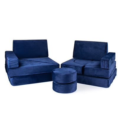 Schooled Kids Soft Play Couch (14pcs) - Children's Furntiture, Modular Kids Play Couch - Sensory Room Must Have Gifts for Toddlers - Climbing Pillow Fort
