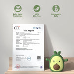 Baby Teething Toy Silicone Avocado Teething Mitten for Babies Over 3 Months Anti Dropping Wrist Hand Teethers Baby Chew Toys for Sucking Needs, BPA Free