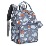 BabbleRoo Diaper Bag Backpack - Baby Essentials Travel Tote - Multi Function Water Resistant Diaper Bag, Travel Essentials Baby Bag with Changing Pad, Stroller Straps & Pacifier Case - Unisex, Black