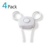 Safety 1st OutSmart™ Flex Lock, White, 4 Pack