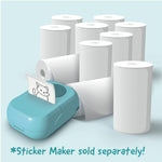 Hello Blink Sticker Maker Refill Pack – 10 Rolls: 5 Round, 5 Square – Makes 400 Custom Stickers – Compatible with Hello Blink Printer (Sold Separately) – Fun for Kids Aged 8+, DIY Craft Projects