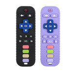 Chuya Baby Teether Toy Chew Toy for Babies 3-24 Months TV Remote Control Shape Teething Relief Baby Toys for Infants (Black)