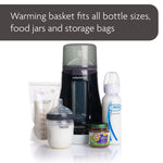 Baby Brezza Fast Baby Bottle Warmer - Baby Milk + Breastmilk Warmer Defroster – 2 Unique Temperatures for Breastmilk + Formula - Universal Fit for All Bottles, Bags + Jars