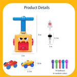 RUIWAY Balloon Launcher Car Toy Set, Balloon Car Toy with Pump, Balloon Pump Race Car Toy for Kids, Balloon Powered Car Toys, Spaceship Toy, Astronaut Figure, Crap Car for Kids 3