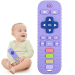 Chuya Baby Teether Toy Chew Toy for Babies 3-24 Months TV Remote Control Shape Teething Relief Baby Toys for Infants (Black)
