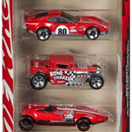 Hot Wheels Toy Cars, 5-Pack of 1:64 Scale Toy Cars with Collectible Deco & Packaging, Core Mattel 80th Anniversary Set of 5 Vehicles
