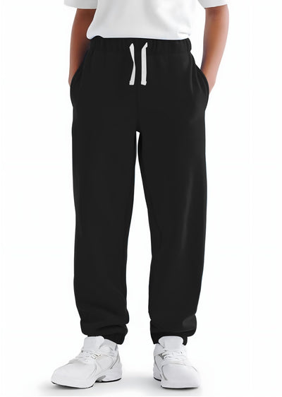 VOGRYE 3 Pack Boys Cotton Toddler Sweatpants Boys Joggers Pants with Pocket Drawstring for Kids 2T-6T