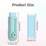 M&G 4Pcs Sliding Retractable Pencil Erasers, Cute Pastel Colored Soft Rubber Stick Mechanical Eraser, Push-Pull Large White Erasers for Art Drawing School Stationery Supplies