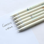 GANSSIA Colorful Cats Design 0.38mm Gel Pens Black Ink Pen Pack of 6 PCS
