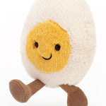 Jellycat Amuseables Boiled Egg Happy Stuffed Toy, Small 5.5 inches - Food Plush - Fun Gift Idea