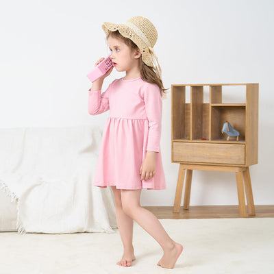 pureborn Baby Girls Straw Sun Hat - Wide Brim Sun Protection Beach Sun Hat with Chin Strap for Infant Girls 12-24 Months Khaki