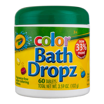 Crayola Bath Dropz 3.59 Ounces 60 Tablets (Pack of 2)