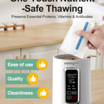 MOMYEASY Fast 2-Minute Baby Bottle Warmer - Steam Heating for Breastmilk & Formula, Fits All Bottles, Precise Temp Control with Timer, Auto Shut-Off