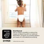 DYPER Toddler Potty Training Pants Girls & Boys, Honest Ingredients, Day & Overnight, Made with Plant-Based* Materials, Hypoallergenic for Sensitive Skin, Unscented (2T-3T (26 Pants))