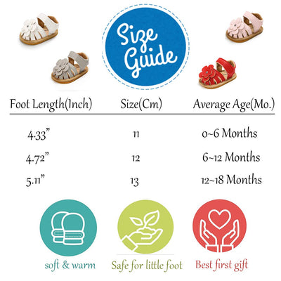 Zoolar Infant Boys Girls Sandals Breathable Premium Baby Summer Outdoor Casual Beach Shoes Lightweight Toddler Flower Bowknot Anti Slip Rubber Sole Newborn Prewalker First Crib Shoes